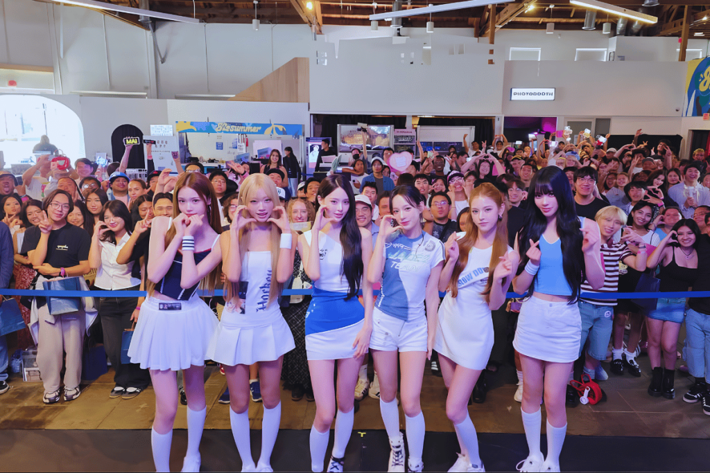 K-POP-Stars posieren mit Fans