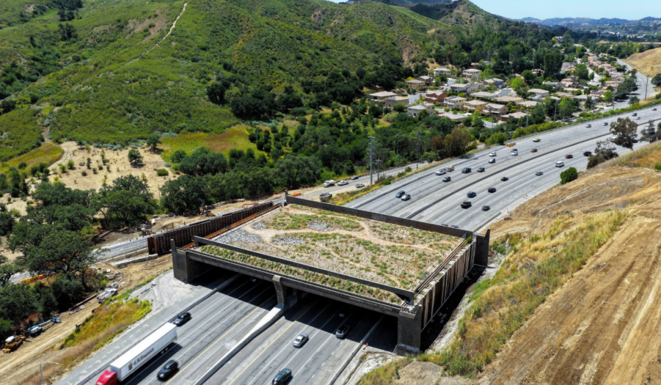 Auf dem California Highway 101 drohen umfangreiche Sperrungen tagsüber, während die weltweit größte Wildtierbrücke Gestalt annimmt