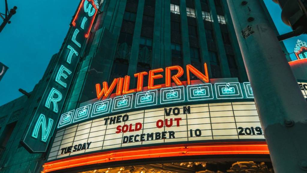 Die Außenleuchtreklame des Wiltern