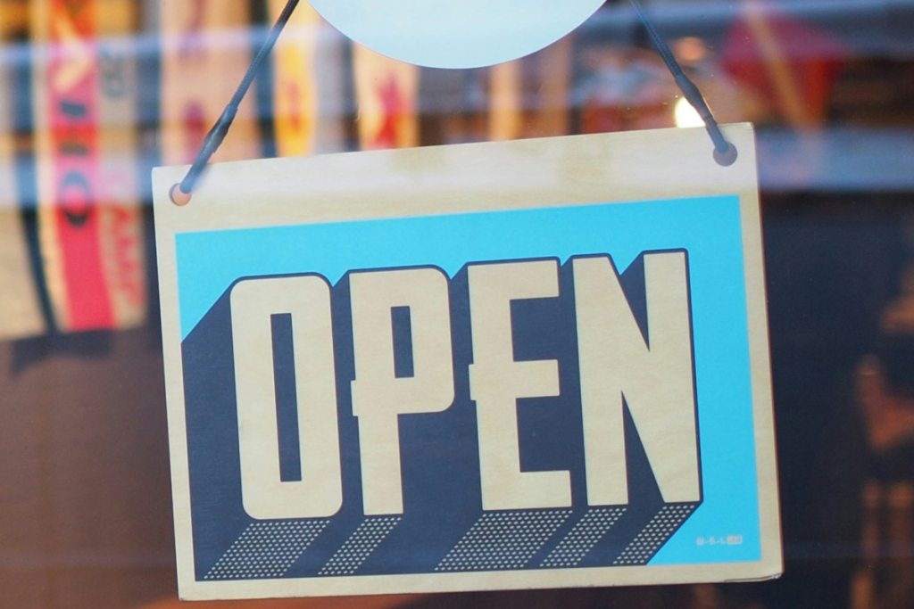 Open sign