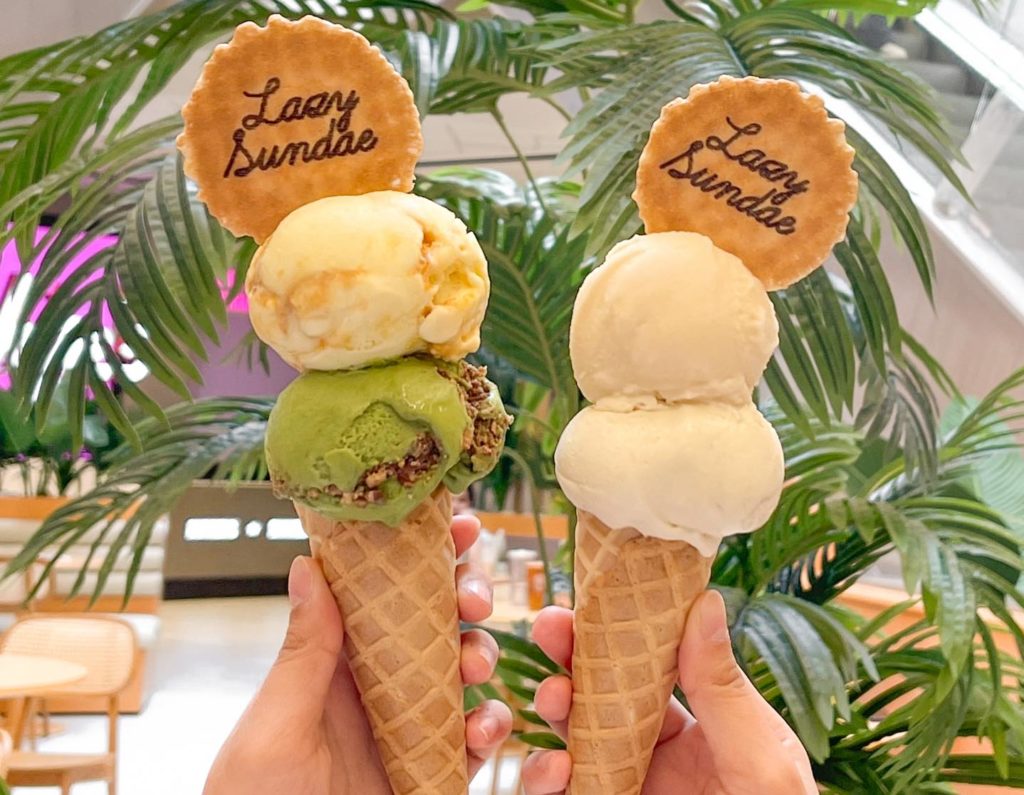 lazy-sundae-ice-cream-on-cones