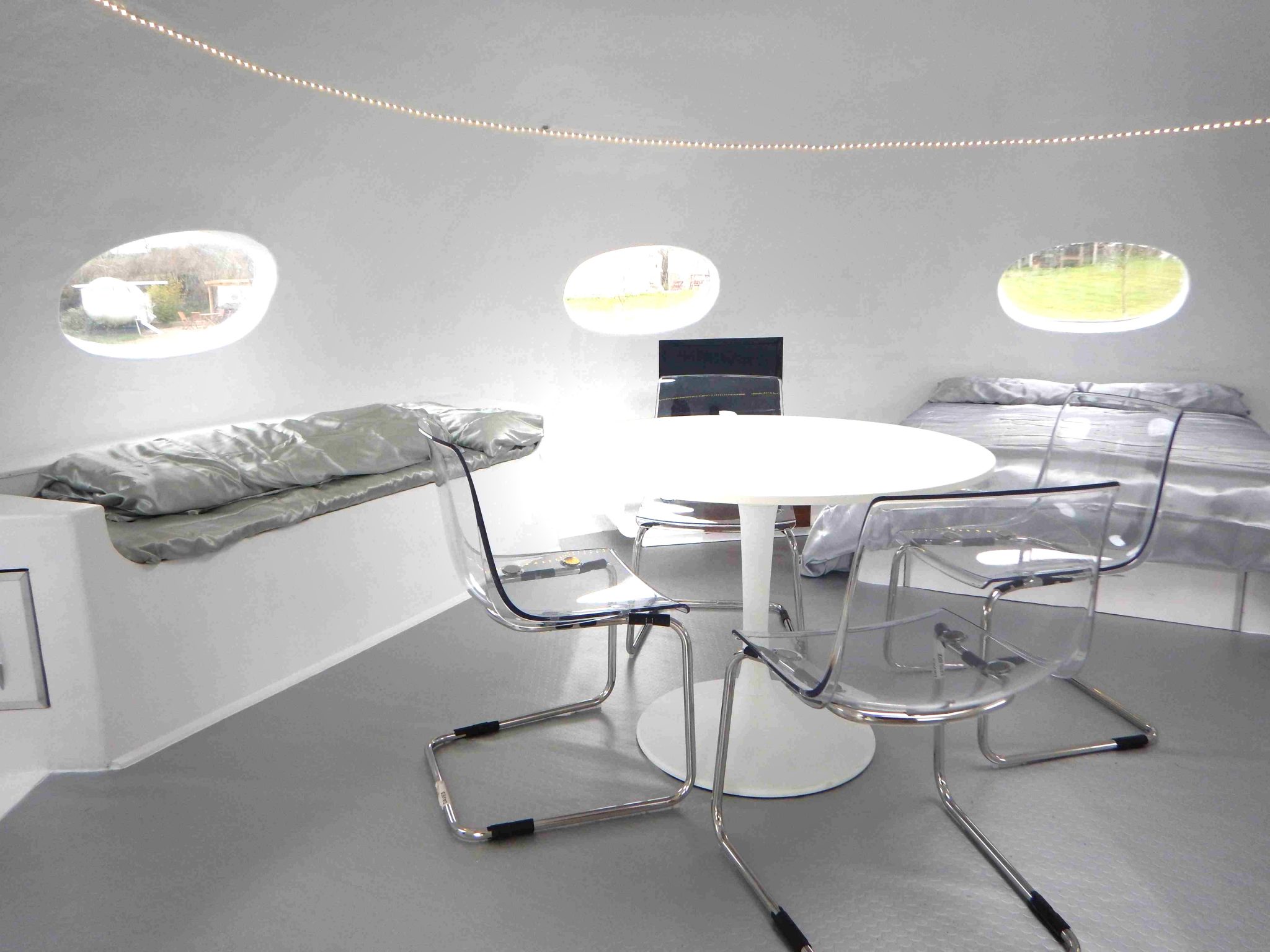 Stay In A Converted Plane Or Your Own Flying Saucer At This Unique