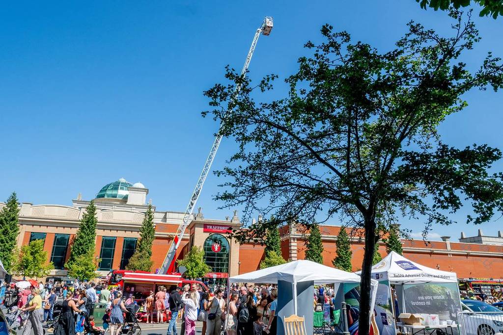 emergency services day at the trafford centre, greater manchester, one of things to do this august