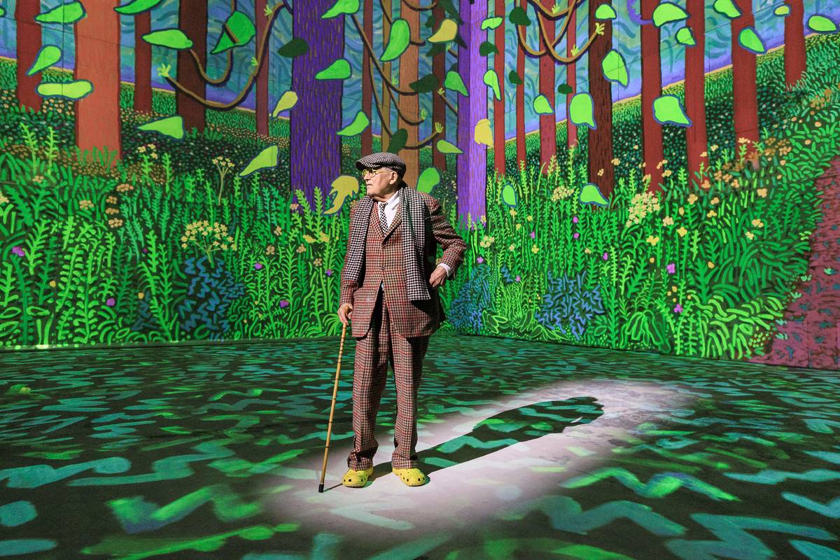 david hockney immersive experience aviva studios returns