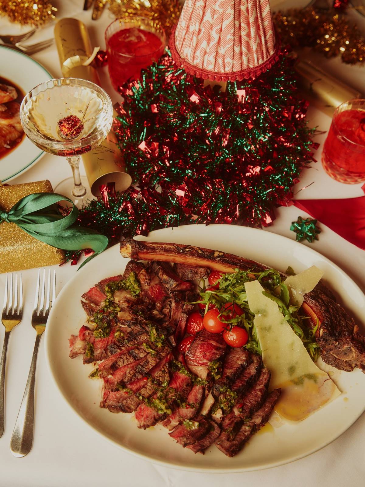san carlo meat on plate for christmas menu