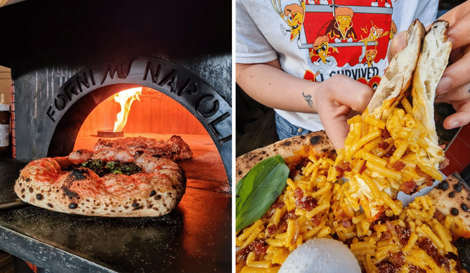 The Burrata Crazy Restaurant With The Biggest Crust Game In Manchester & Mac & Cheese Pizzas