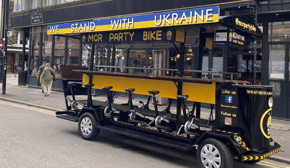 Manchester Now Has Its Own ‘Party Bike’ Where You Can Pedal And Booze Through The Northern Quarter