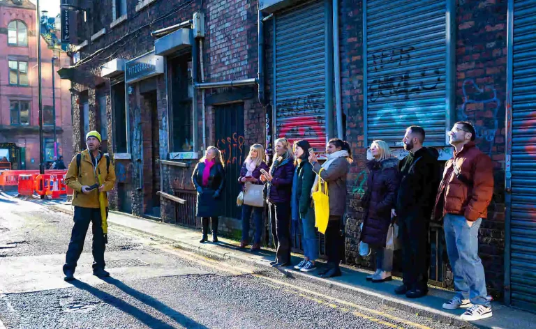 rock and goal walking tours in manchester on a sunny day