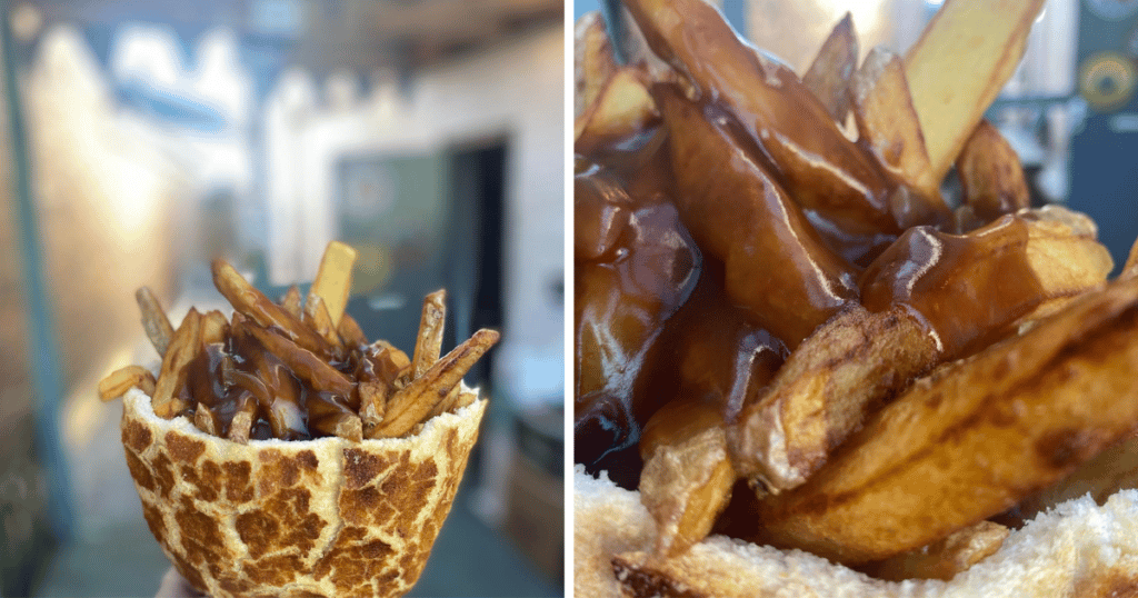 Why Not The Cafe Serving Chip And Gravy Filled Tiger Loaf Barms