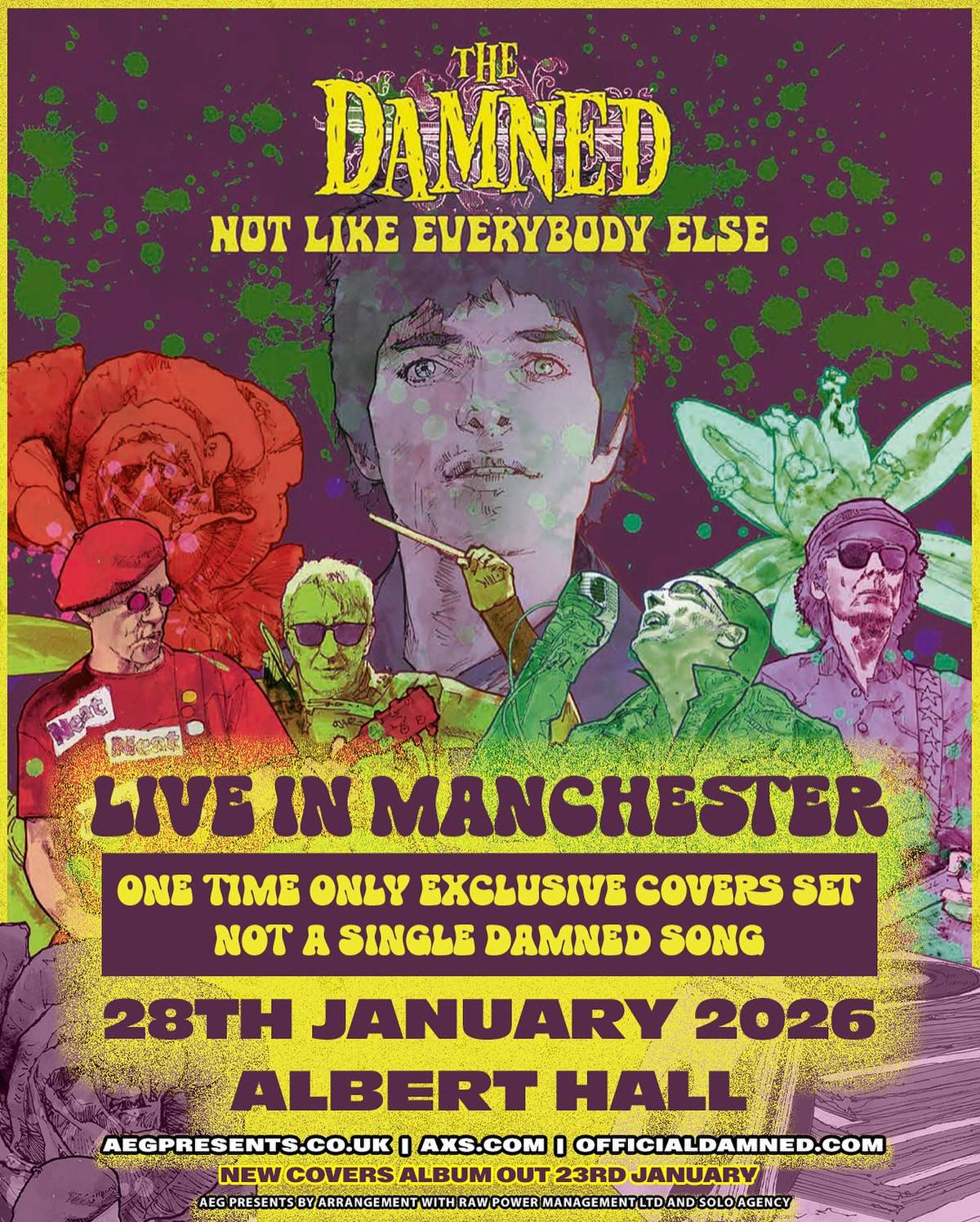 the damned manchester poster
