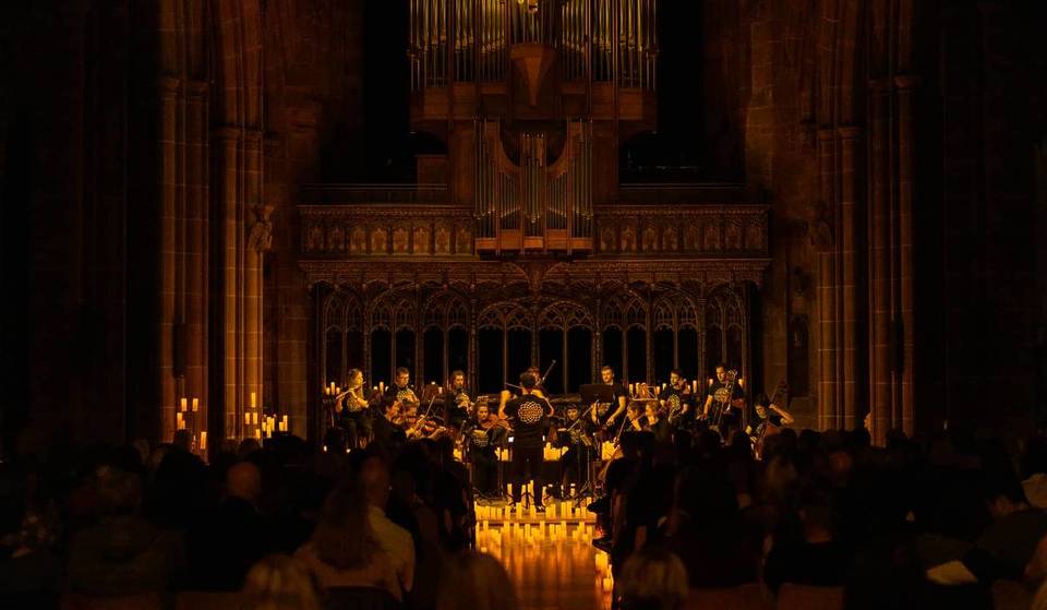 Manchester’s striking architectural gems are transforming into an immersive concert setting for Candlelight – featuring layers of local history at Hallé St Peter’s and Manchester Cathedral