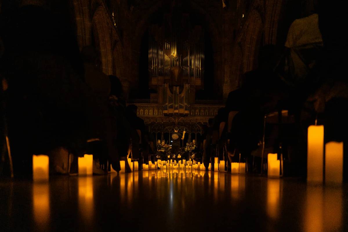 A Candlelight concert in Manchester Cathedral