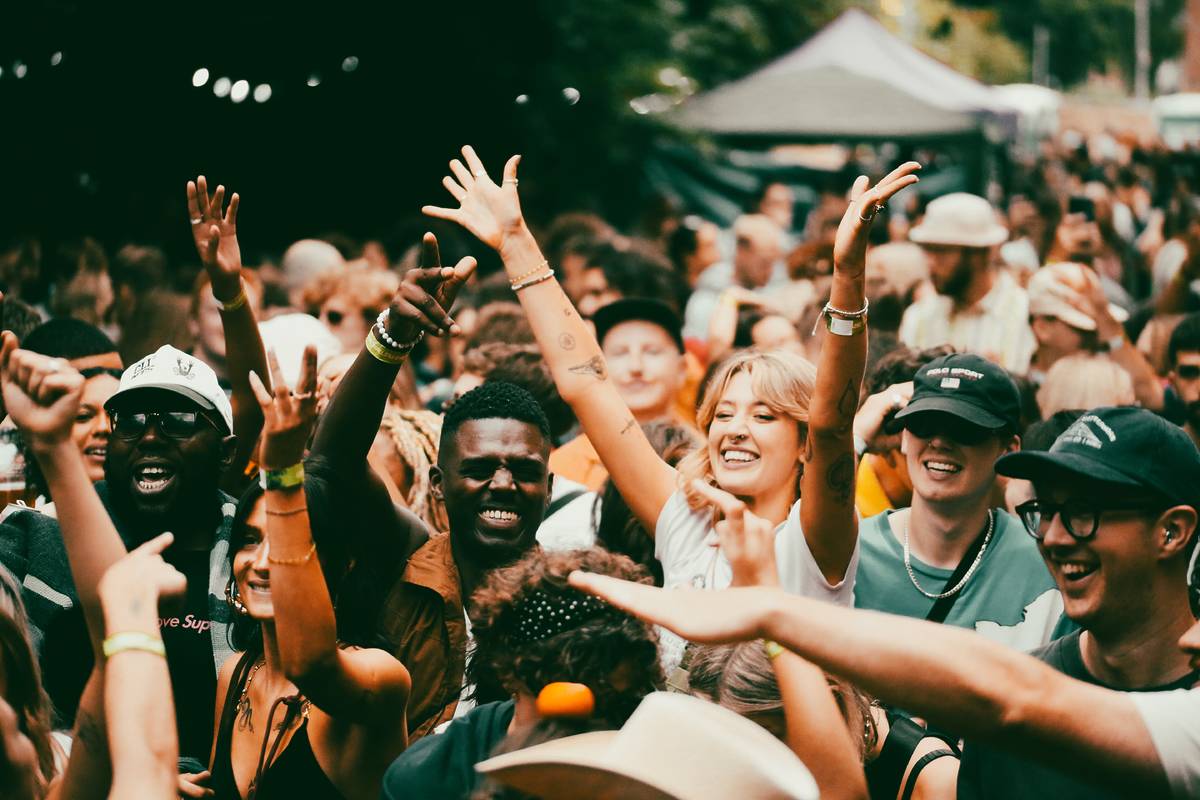 green island festival crowd in manchester