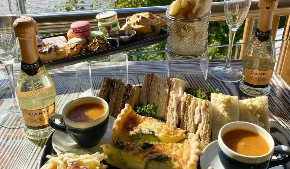 You Can Get A Very British Fish &#038; Chips Afternoon Tea With Stunning Views At This Greater Manchester Waterside Restaurant