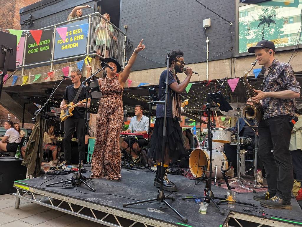 kamous fest band on stage manchester