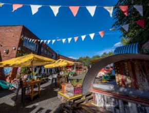 This Hidden Manchester Food Hall Has Been Named The UK&#8217;s Best Outside Of London &#8211; And It&#8217;s In A Converted Textile Warehouse With A Secret Garden