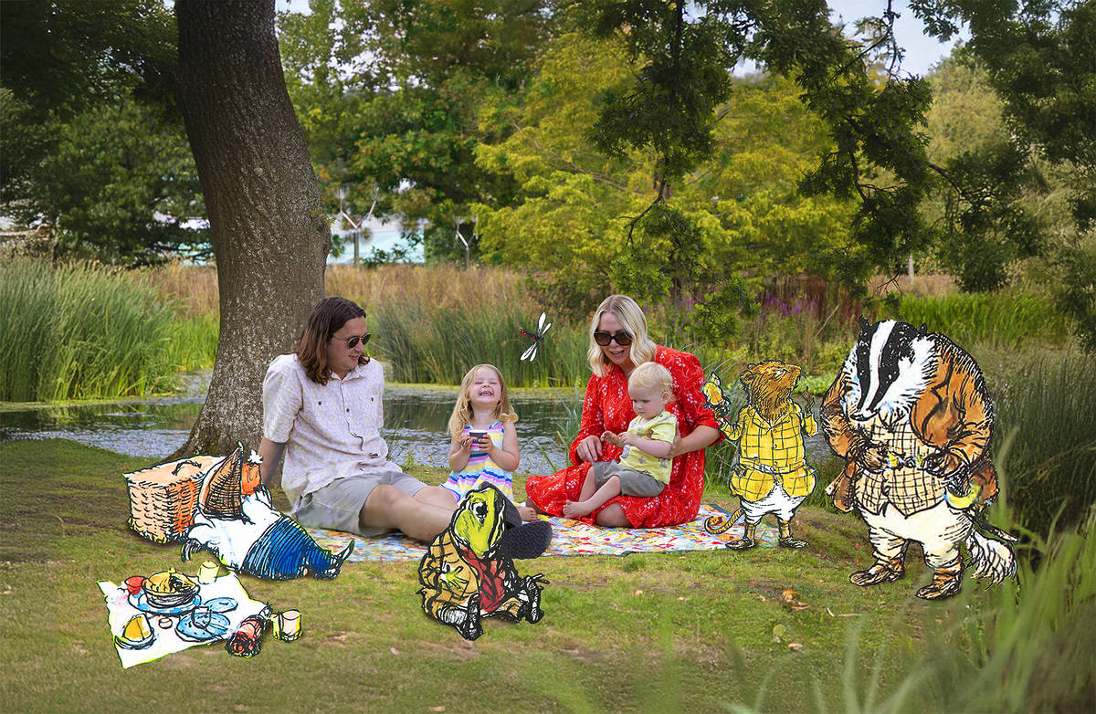 RHS Gardens Wind in the Willows Press Image