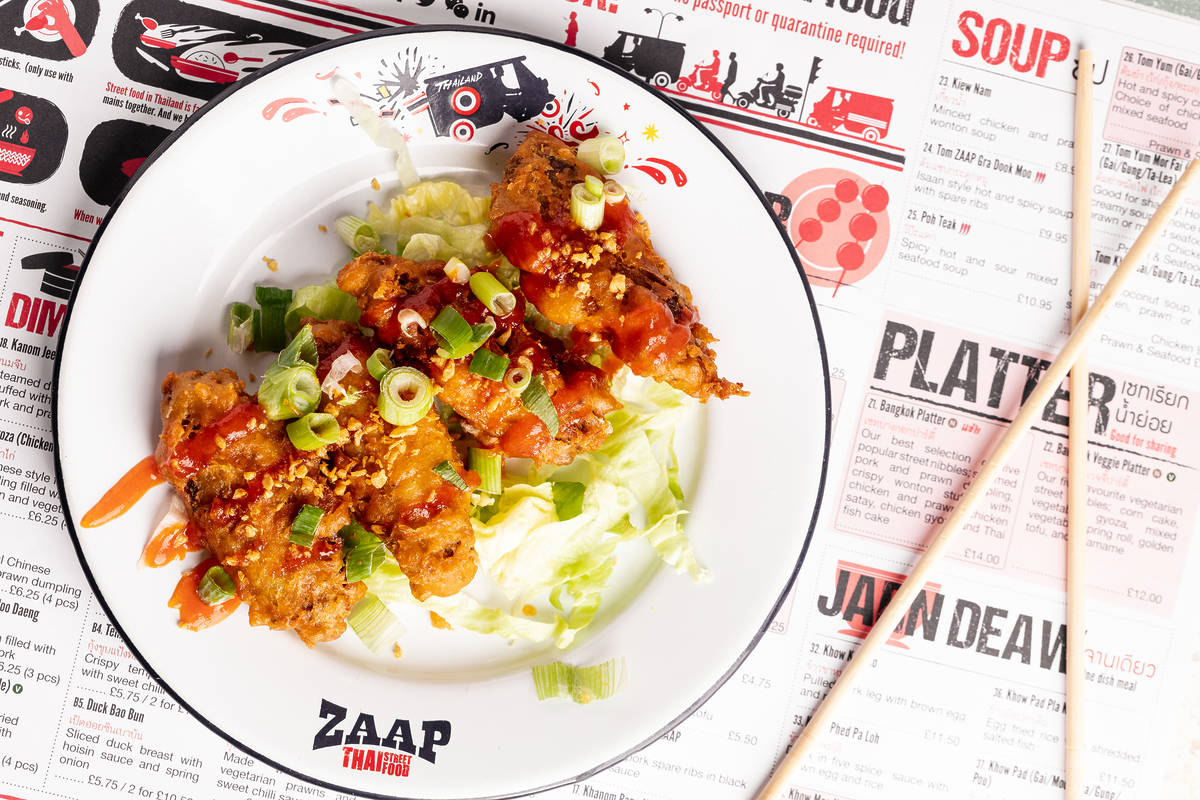 crispy chicken wings on table