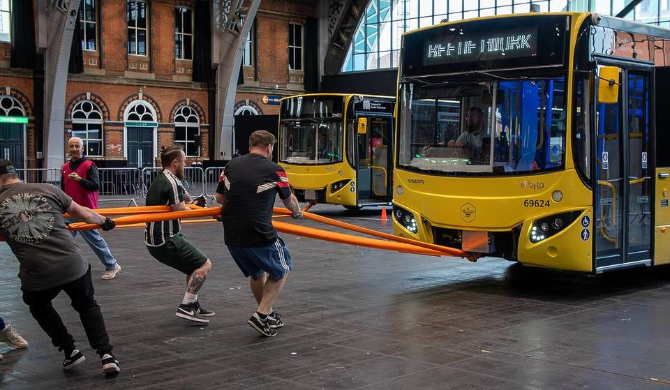 Could You Pull A Manchester Bus To Raise Funds Towards Tackling Homelessness? Here&#8217;s How To Sign Up &#038; Freebies If You Take Part