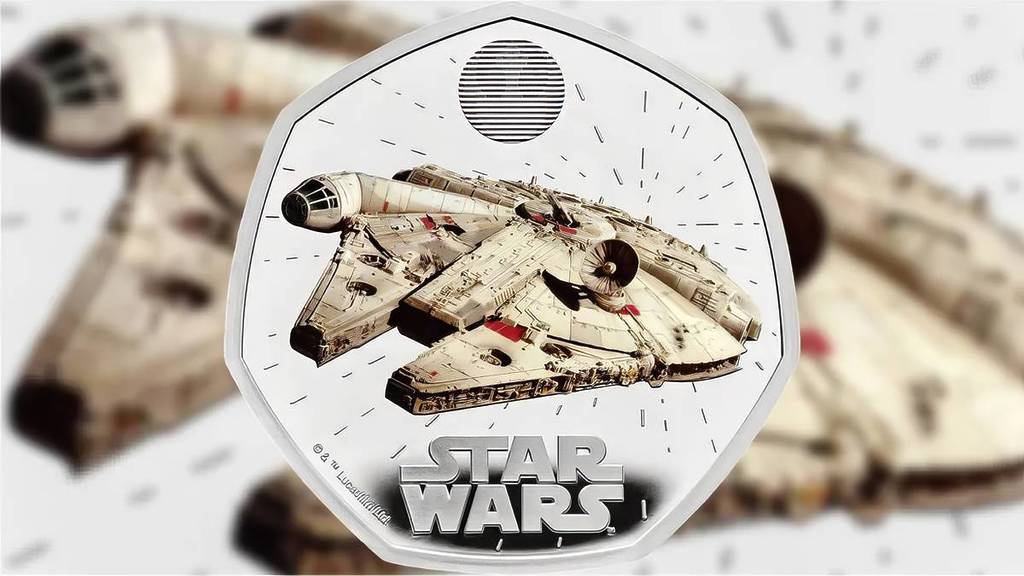 millennium falcon 50p coin