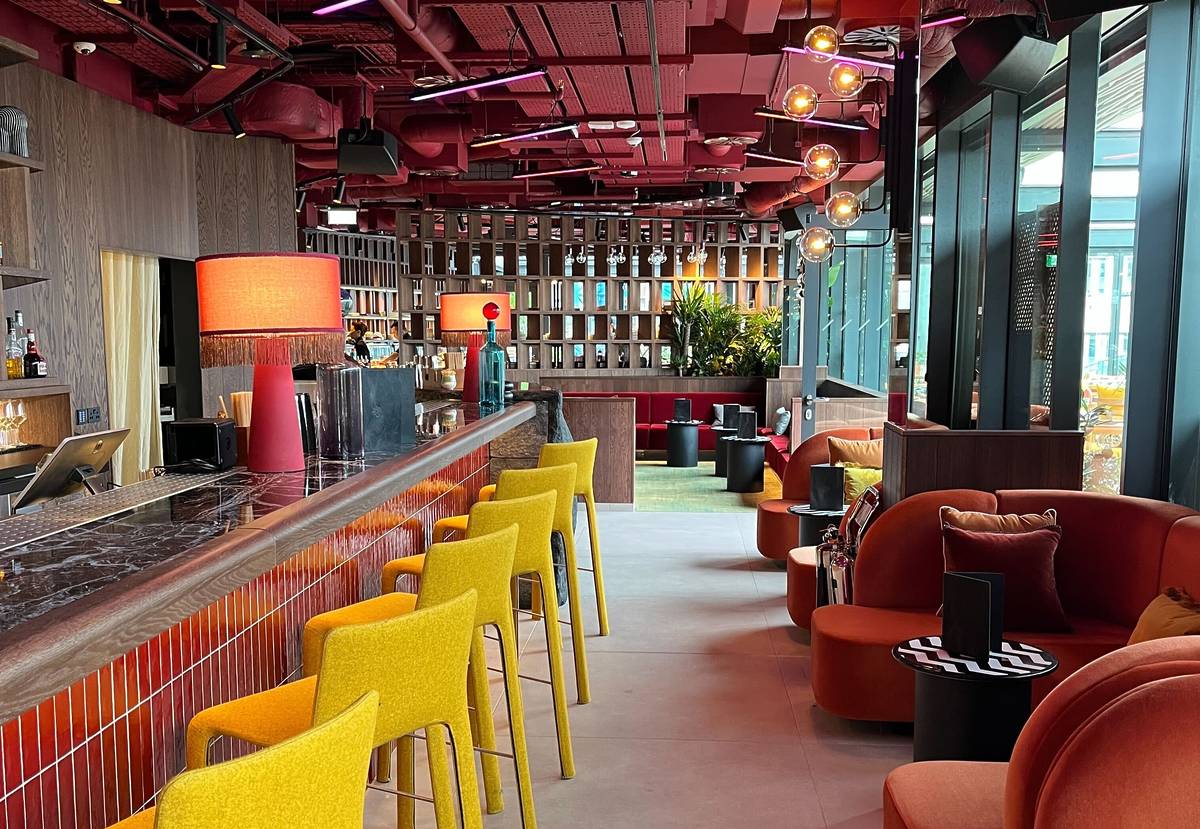 bar area at chotto matte manchester