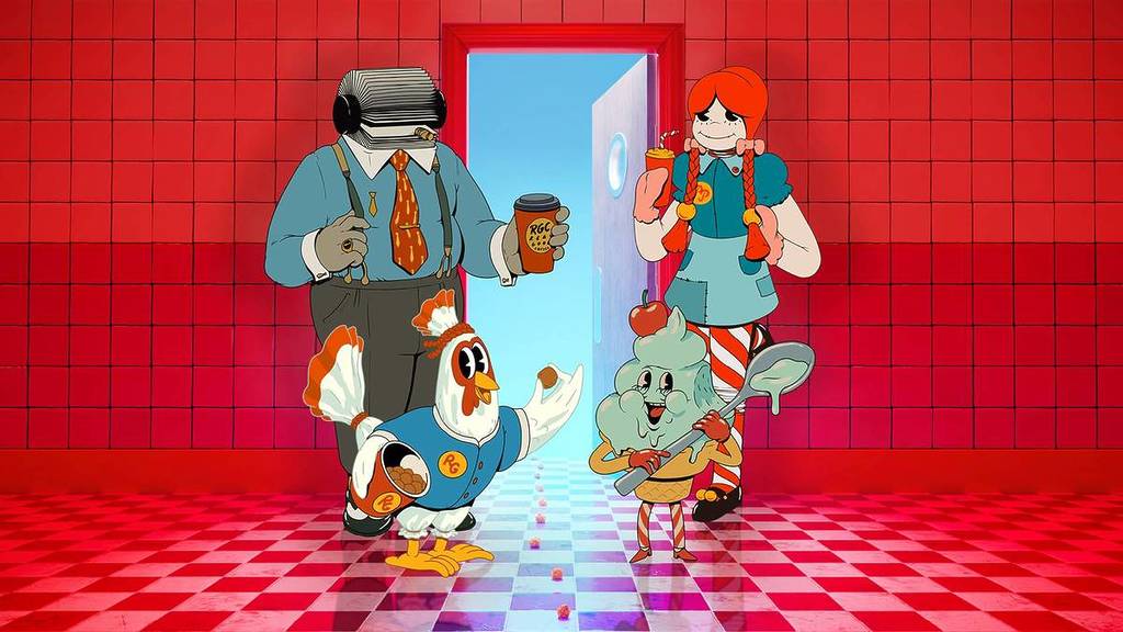 sweet-dreams-characters-on-red-background-aviva-studios