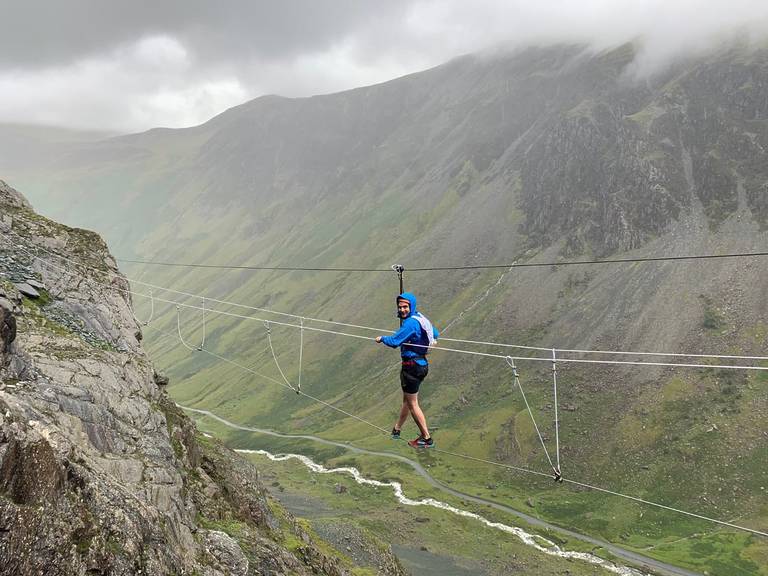 Infinity Bridge: Europe's Longest Wire Bridge Near Manchester