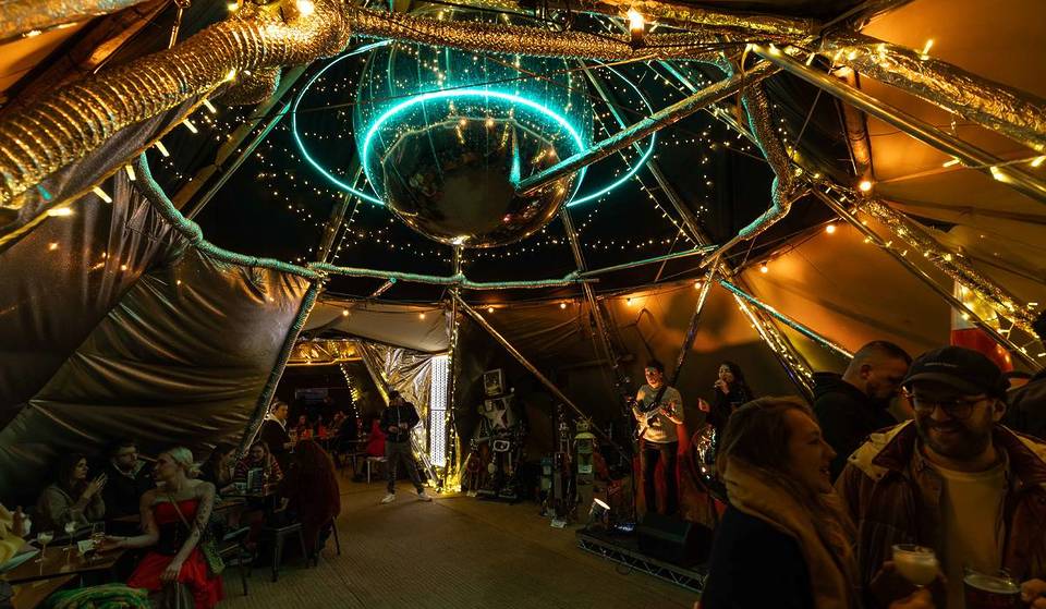 An Intergalactic Festive Experience With Santa’s Celestial Space-Age Tipi Has Landed In Manchester