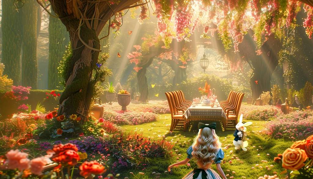 Alice In Wonderland Garden Scene 40 Thousand Wonderland Garden Alice In Wonderland Garden Scene 40 Thousand Wonderland Garden
