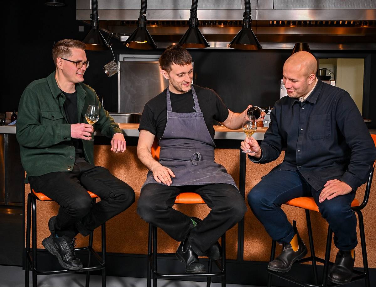 from left to right, daniel, joseph and richard, the team behind higher ground restaurant who plan to open bar shrimp in manchester