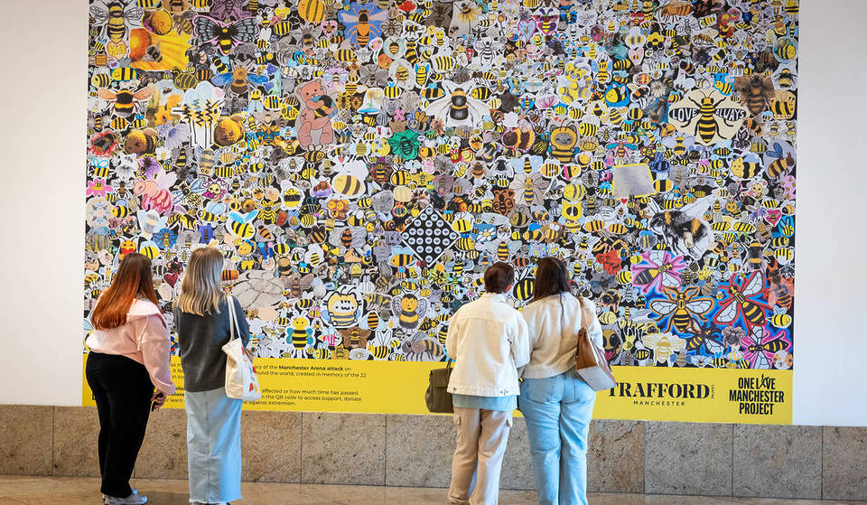 The Trafford Centre Has Unveiled A New Bee Mural To Mark 8th Anniversary Of Manchester Arena Attack