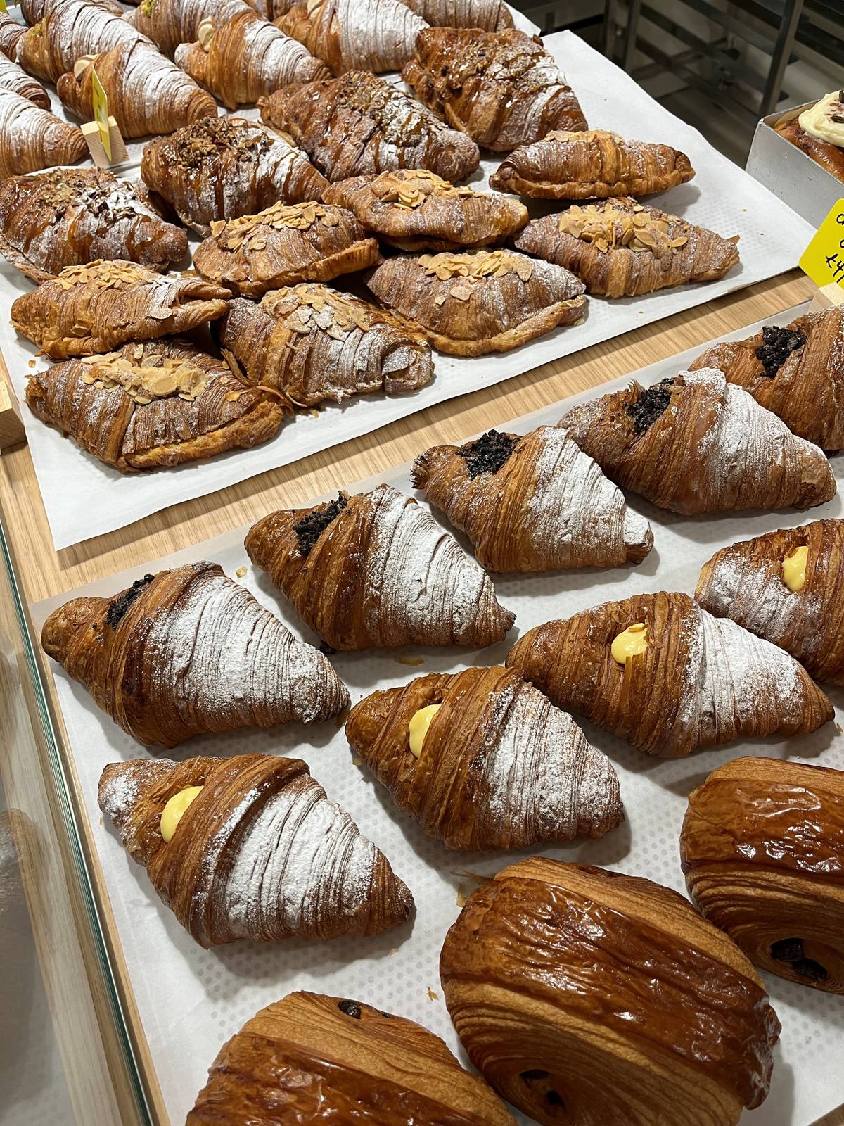 pastries laid out at flat baker cafe