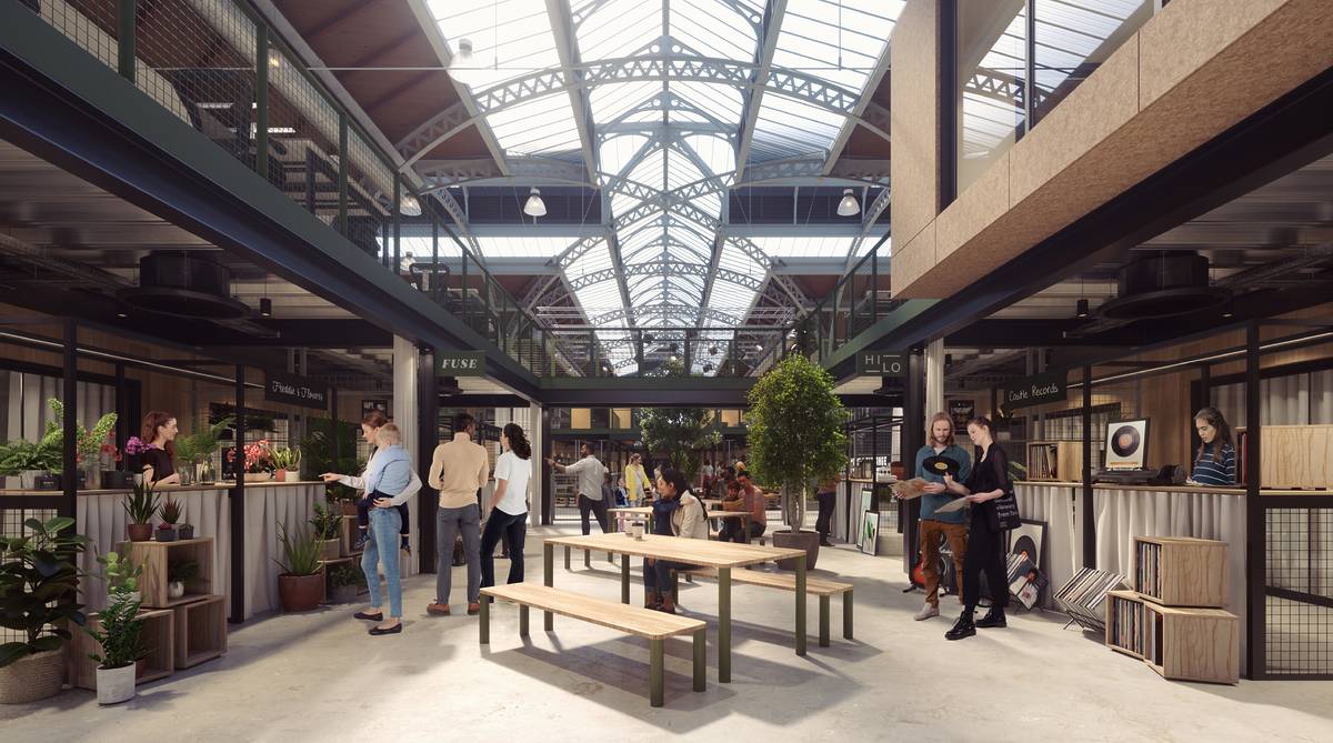 campfield market interior cgi the weekender coming to manchester