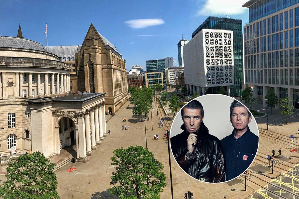 st peters square where mcr live 25 markets will take place with oasis in circle