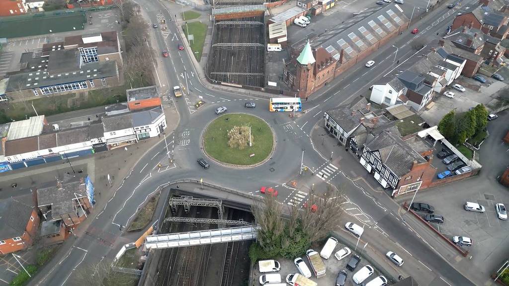 This vital Greater Manchester roundabout above Europe’s busiest mixed ...