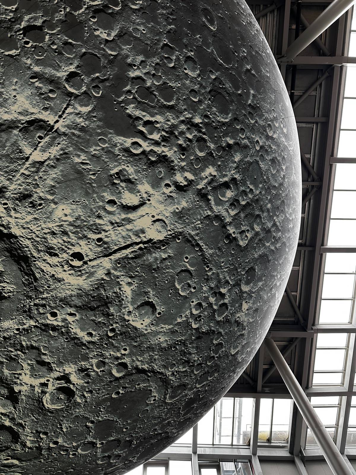 corner of moon sculpture