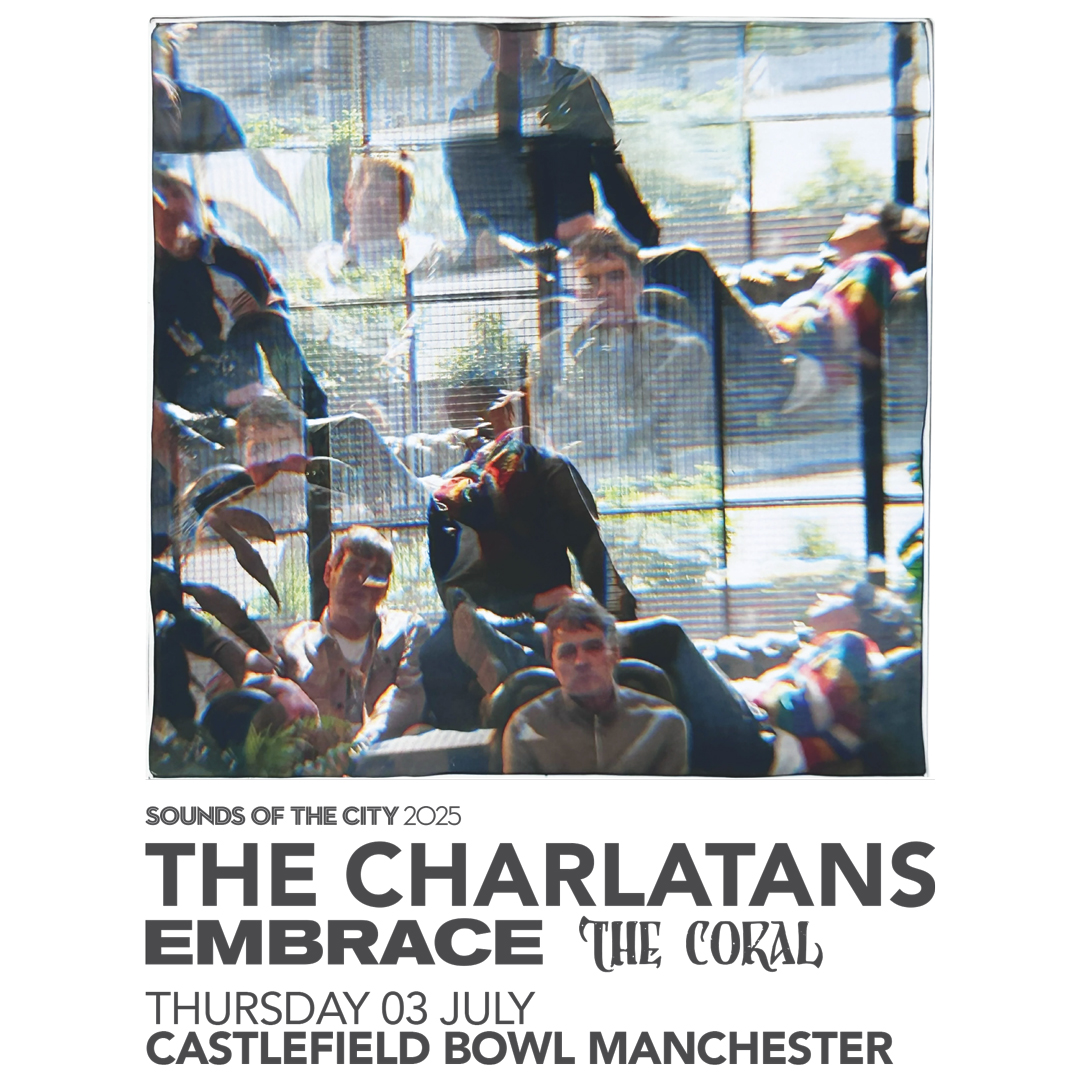 the charlatans poster for castlefield bowl gig manchester