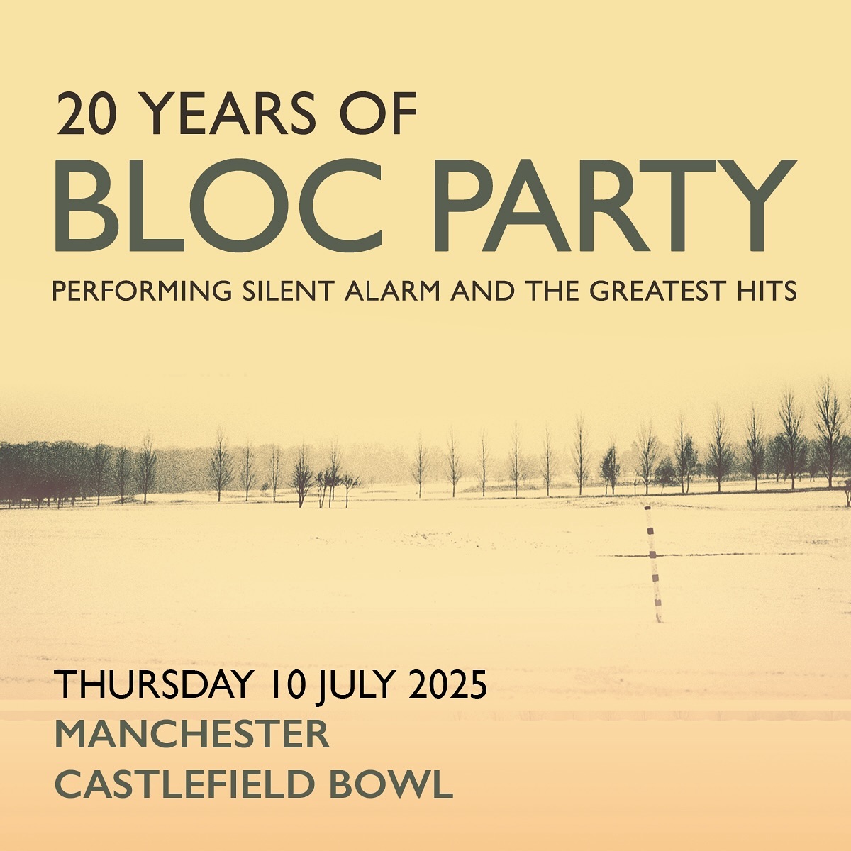 bloc party castlefield bowl show poster