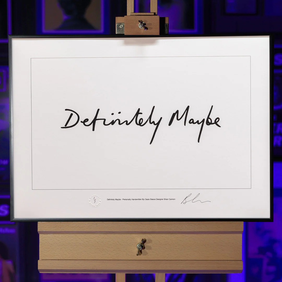 definitely maybe print raffle prize