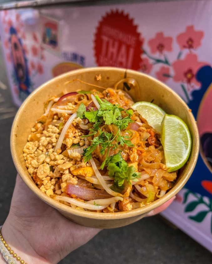 noodle dish from the thai food van at bury food and drink festival