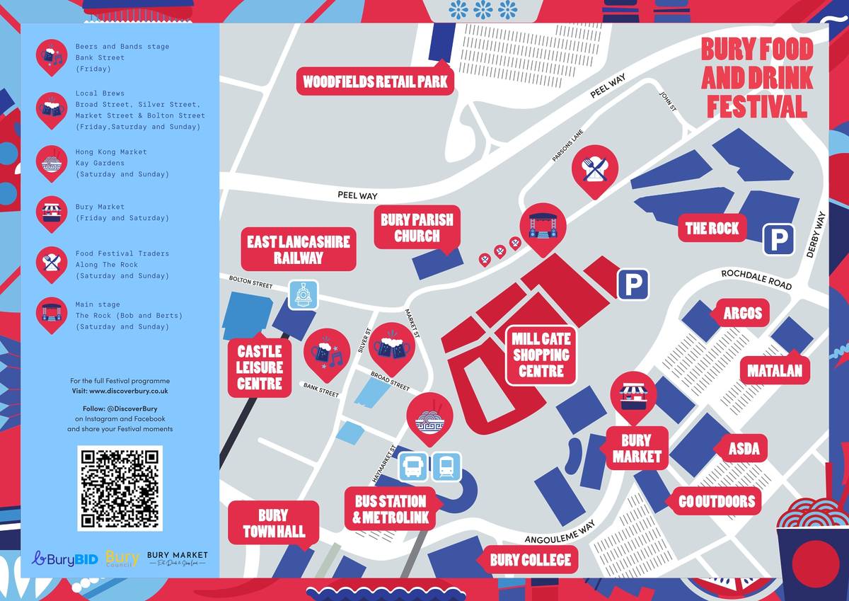 bury food and drink festival map