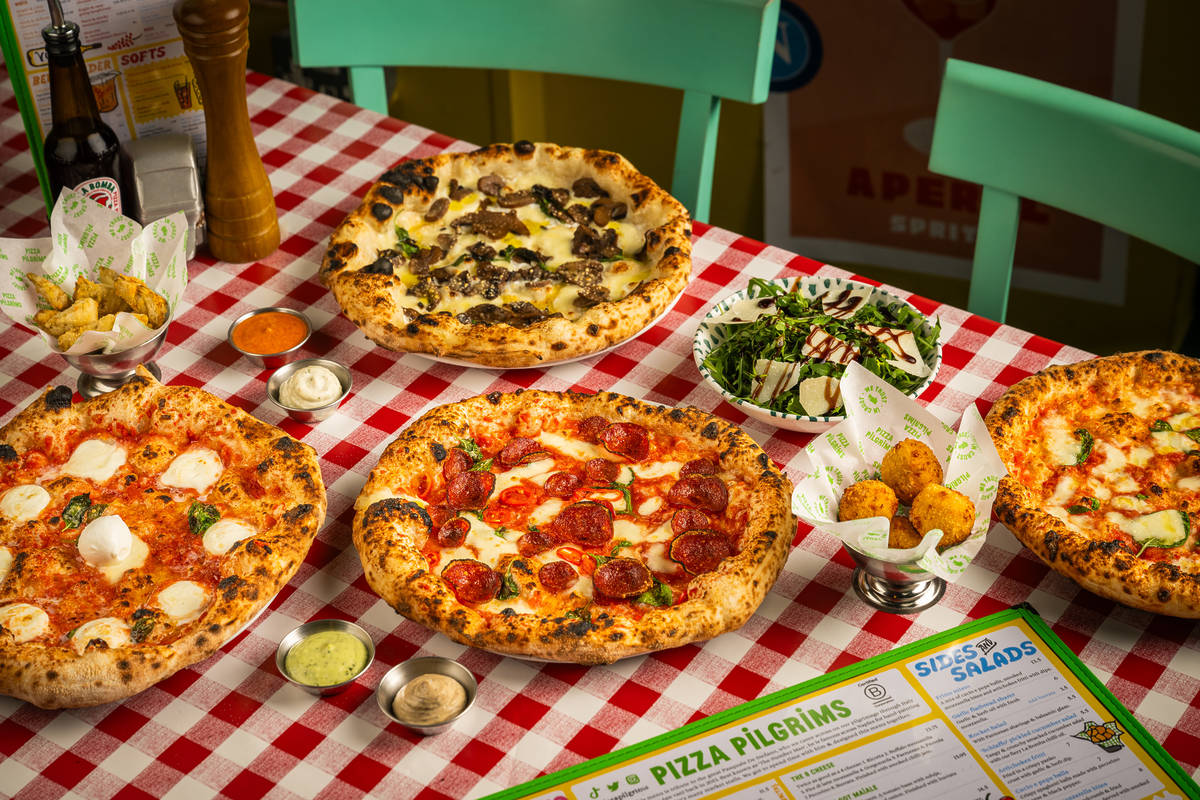 pizza spread on menu