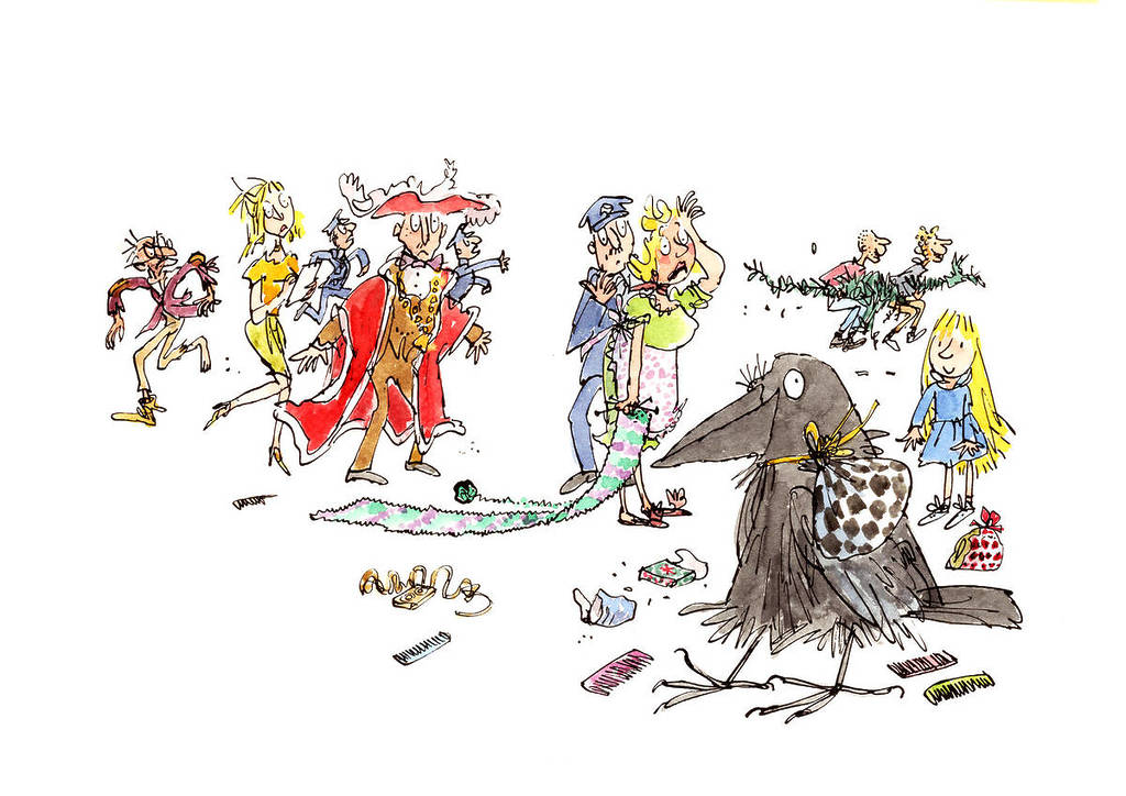 Illustrations by Quentin Blake from 'Mortimer and Arabel' by Joan & Lizza Aiken (1992) BBC Books