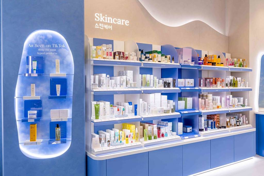 skincare shelves westfield pureseoul which is opening in trafford centre