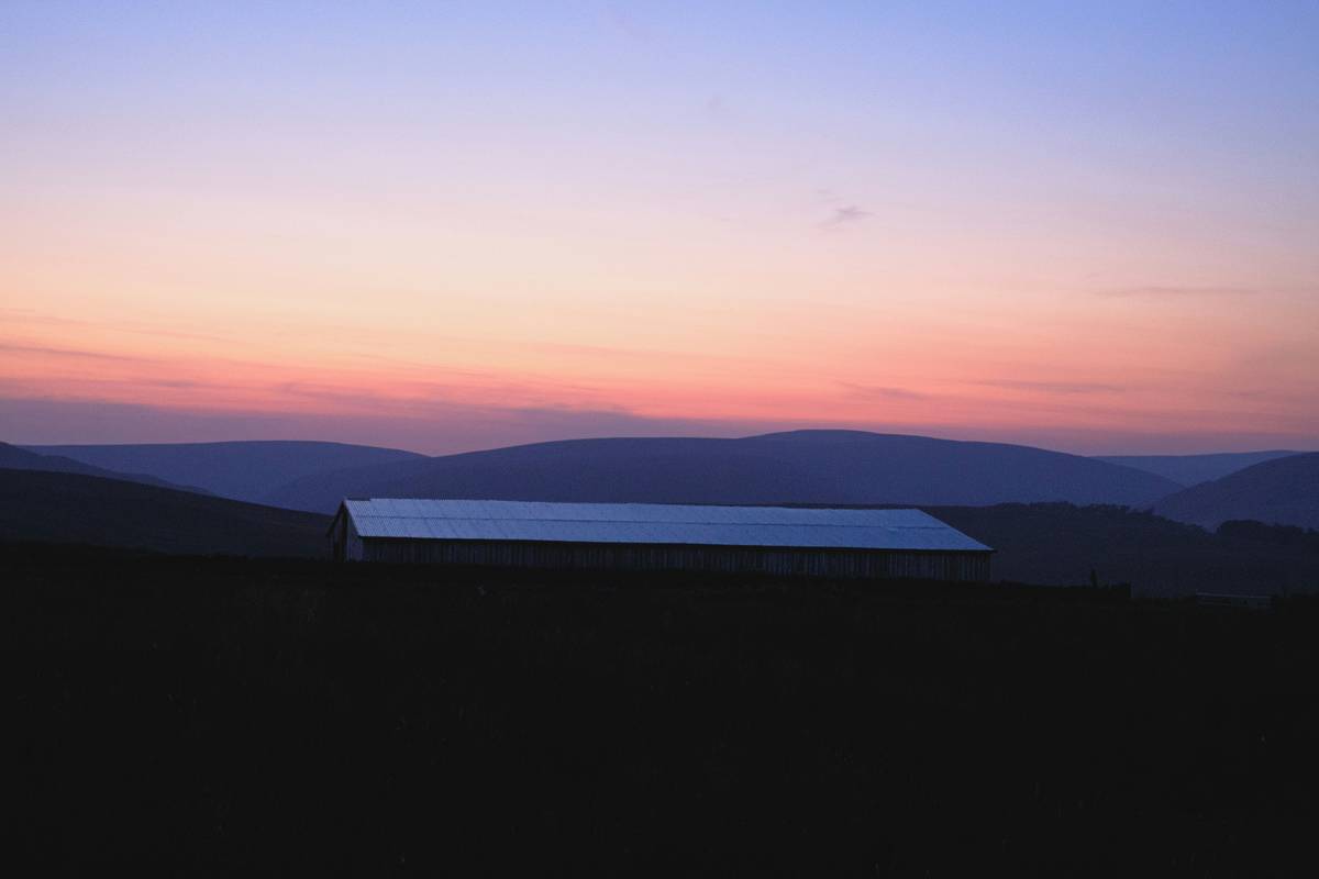 forest of bowland clitheroe lancashire sunset hills