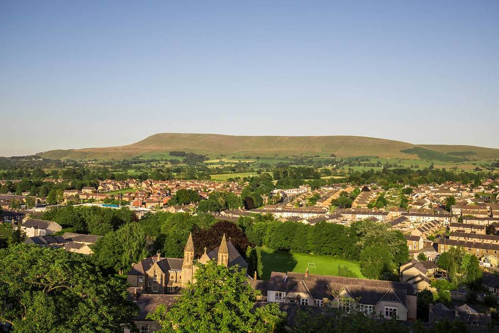 pendle hill from ribble valley