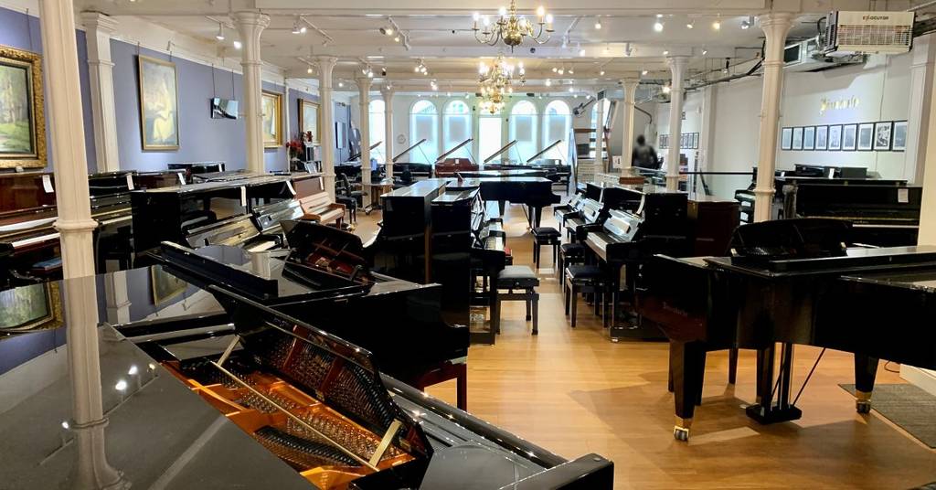 the piano department at forsyths in deansgate