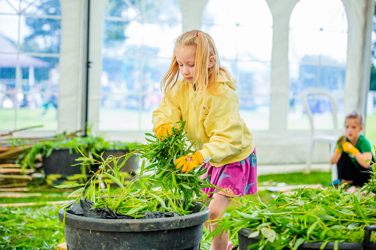 chester zoo nature fest young girl gardening
