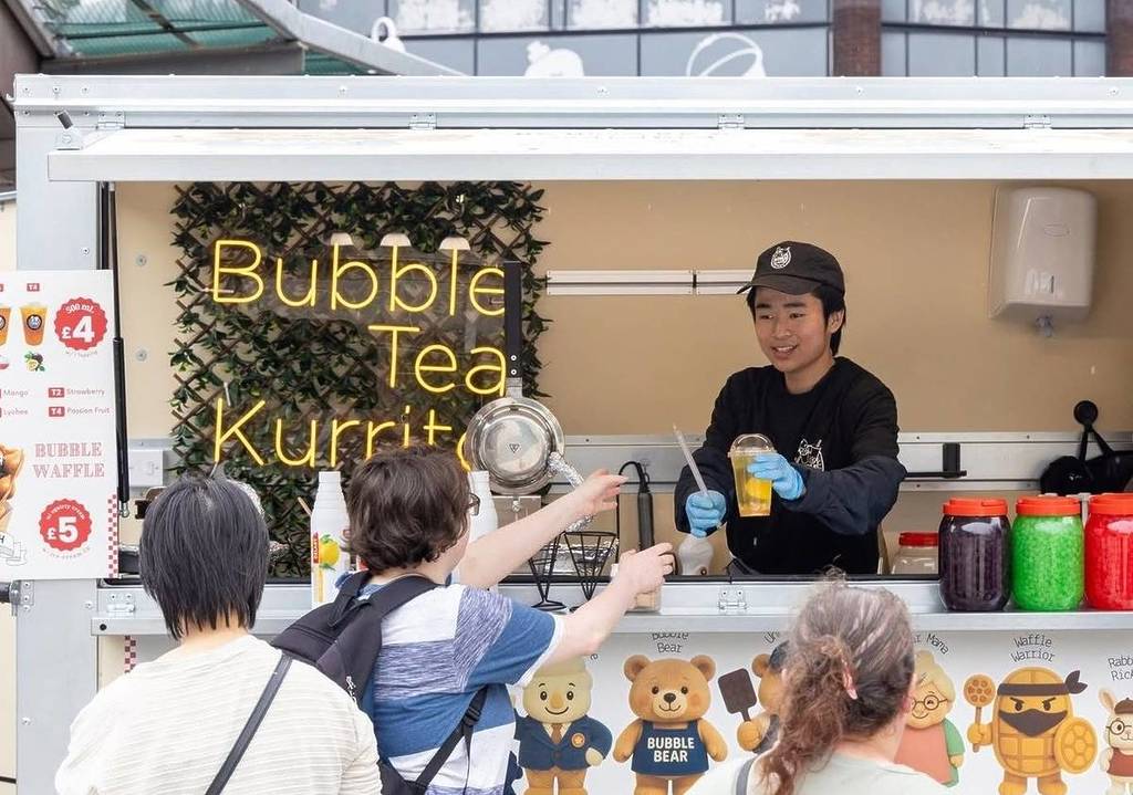 bubble tea stall at so hong kong festival