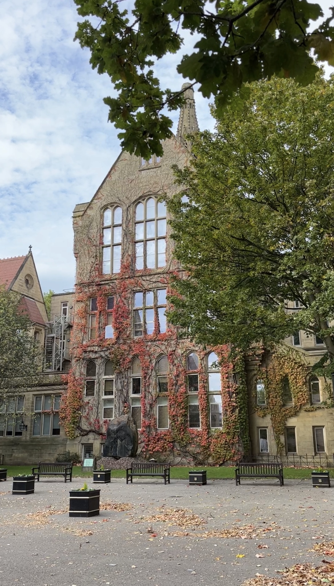 old quad at the university of manchester